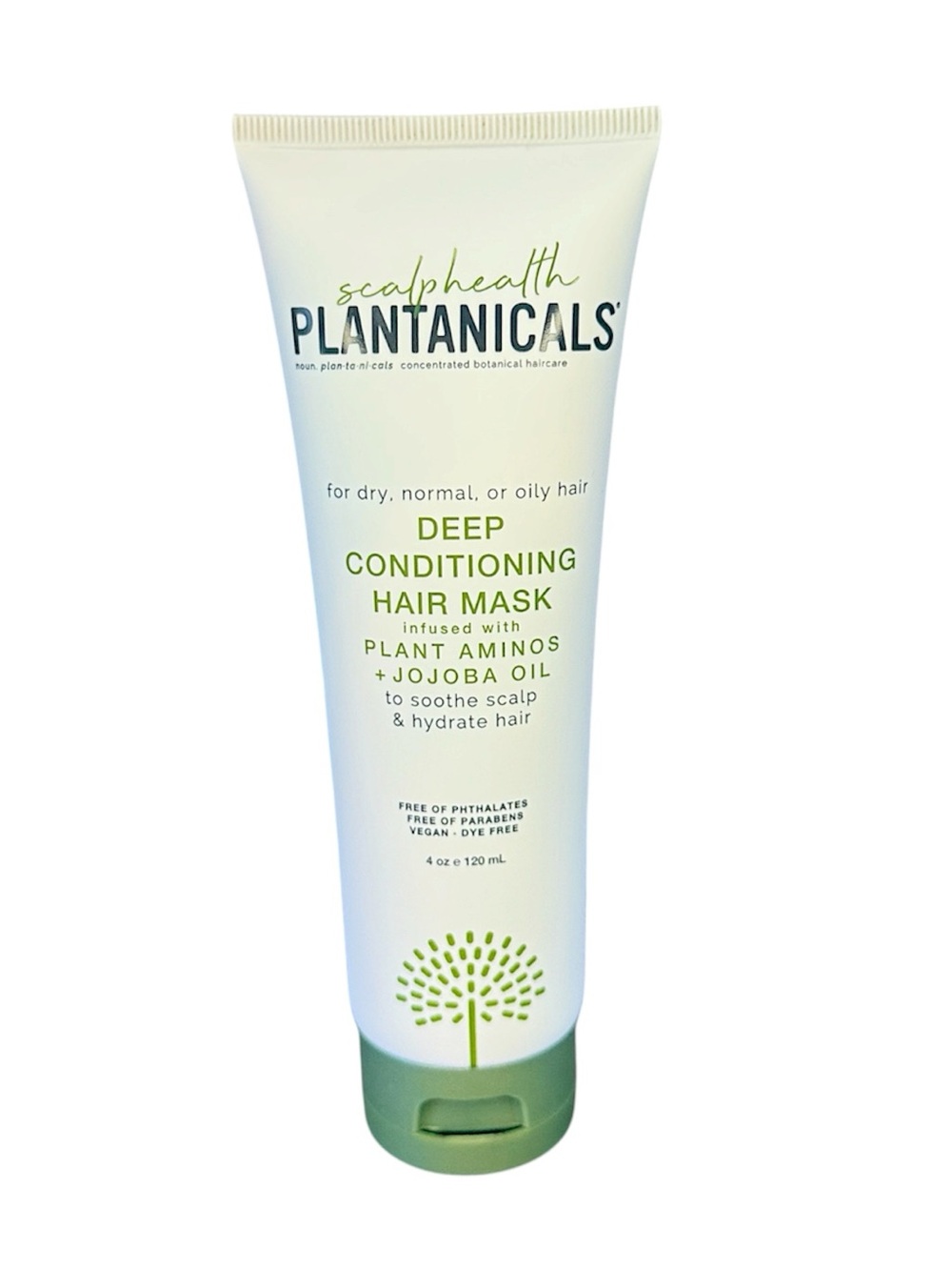 Plantanicals Deep Conditioning Hair Mask w Plant Aminos and Jojoba Oil, 4oz